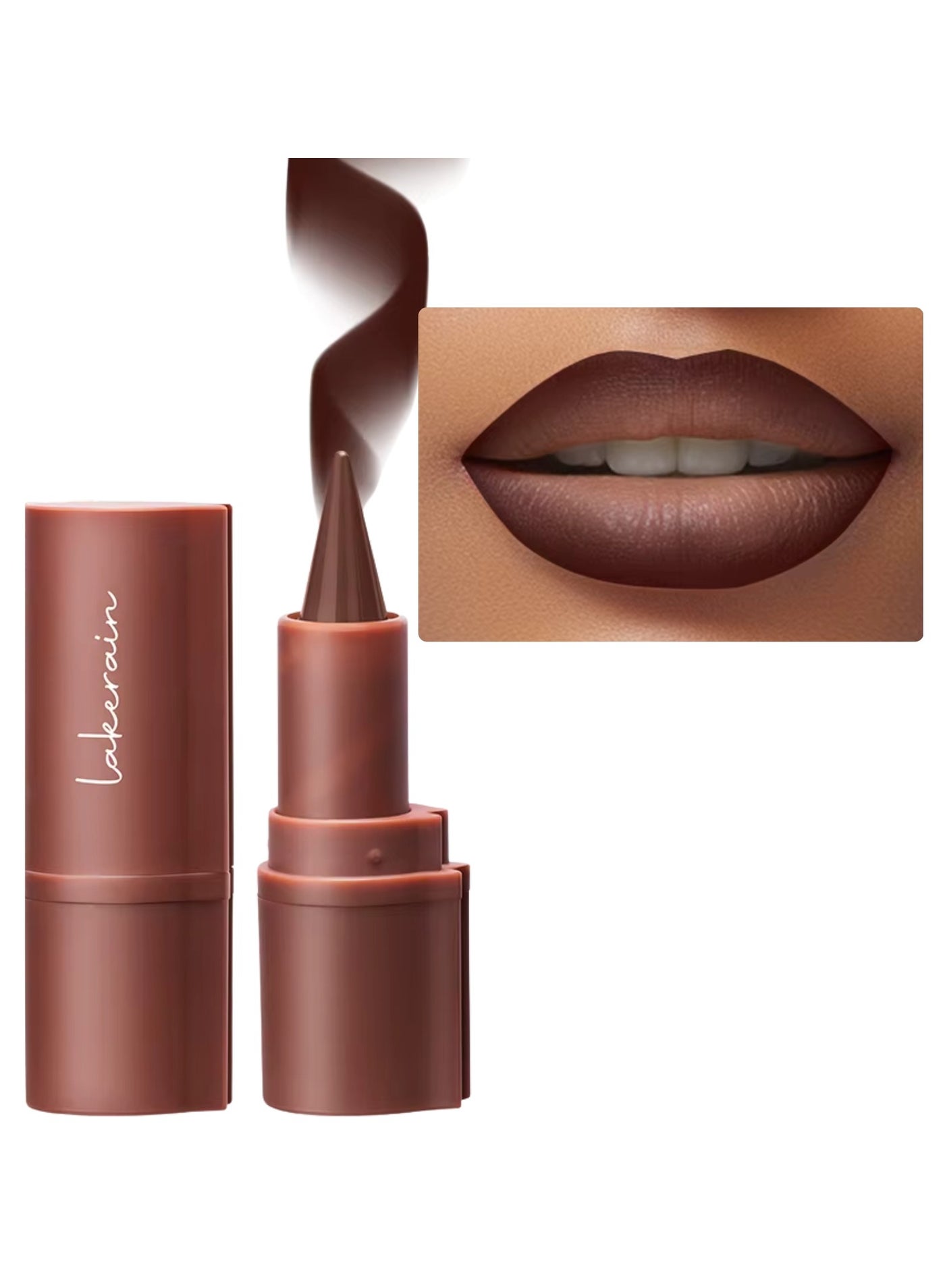 Liner Lipstick Pencil Matte Waterproof Long Lasting Lipstick Lips Contour Makeup Lip Liner Lipsticks, One Stroke Define Lip Liner Non Drying Easy Color Lip Liner Lipstick Coffee 3g 06