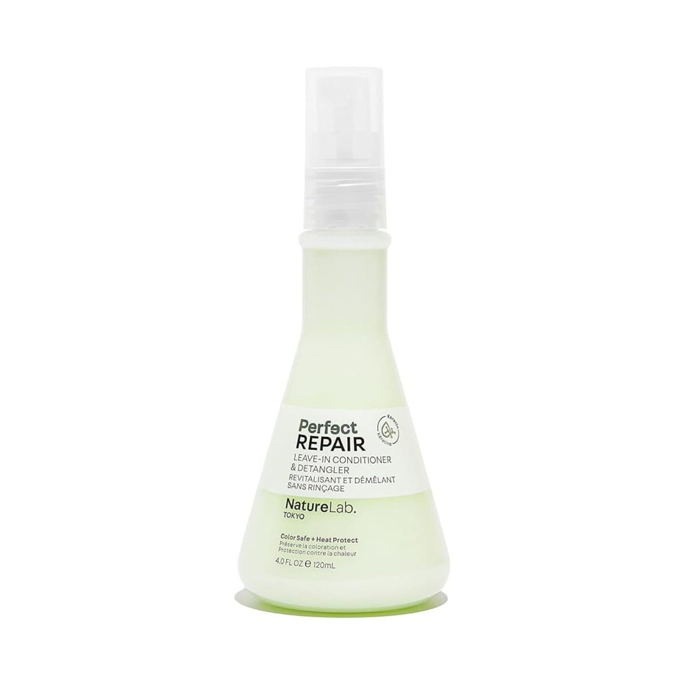 NatureLab.TOKYO Perfect Repair Leave-In Conditioner & Detangler: Heat Protection, Color Safe, Protect Against Future Damage | 4 FL OZ / 120 ML