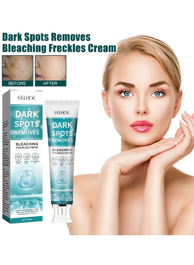 Dark Spots Removes - Whitening Freckle Cream Fades Dark Spots And Evens Skin Tone Brightens Complexion Freckle Remover Brightening Deep Moisturizing Dark Spot Corrector 20g