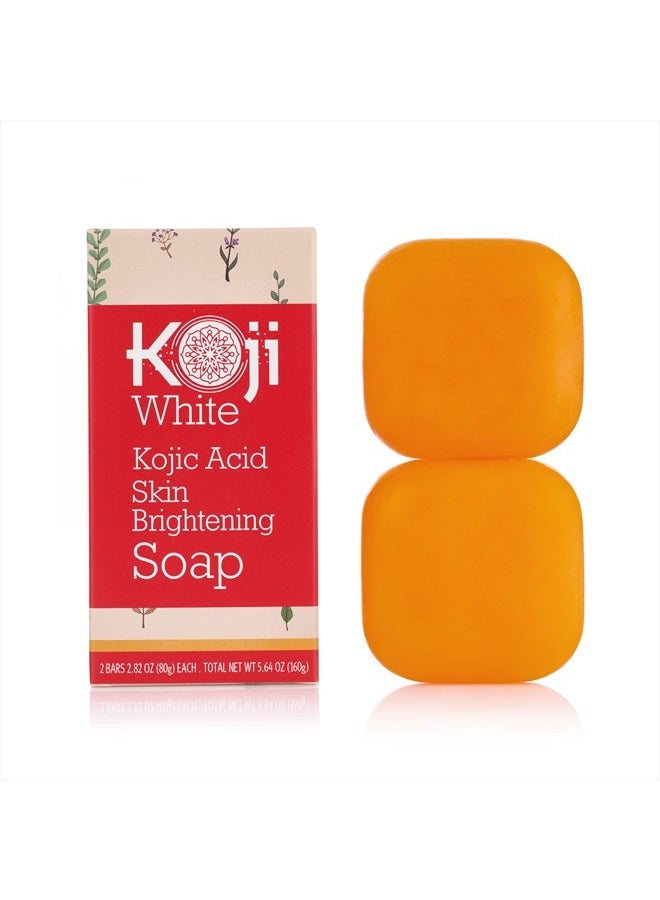 Pure Kojic Acid Skin Brightening Soap for Dark Spot & Glowing Skin, Moisturizing for Face & Body, Acne Scars, Melasma, Uneven Skin Tone with Tea Tree, Coconut Oil, SLS & Paraben Free, Not Tested on An