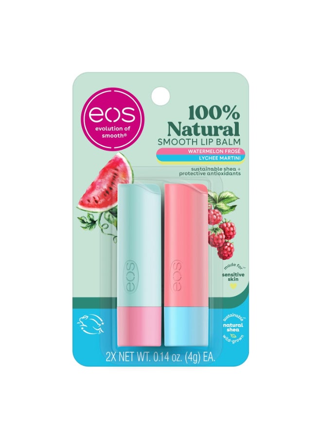 EOS Watermelon Frose & Lychee Martini Blister 2-Pack Sticks.28 oz
