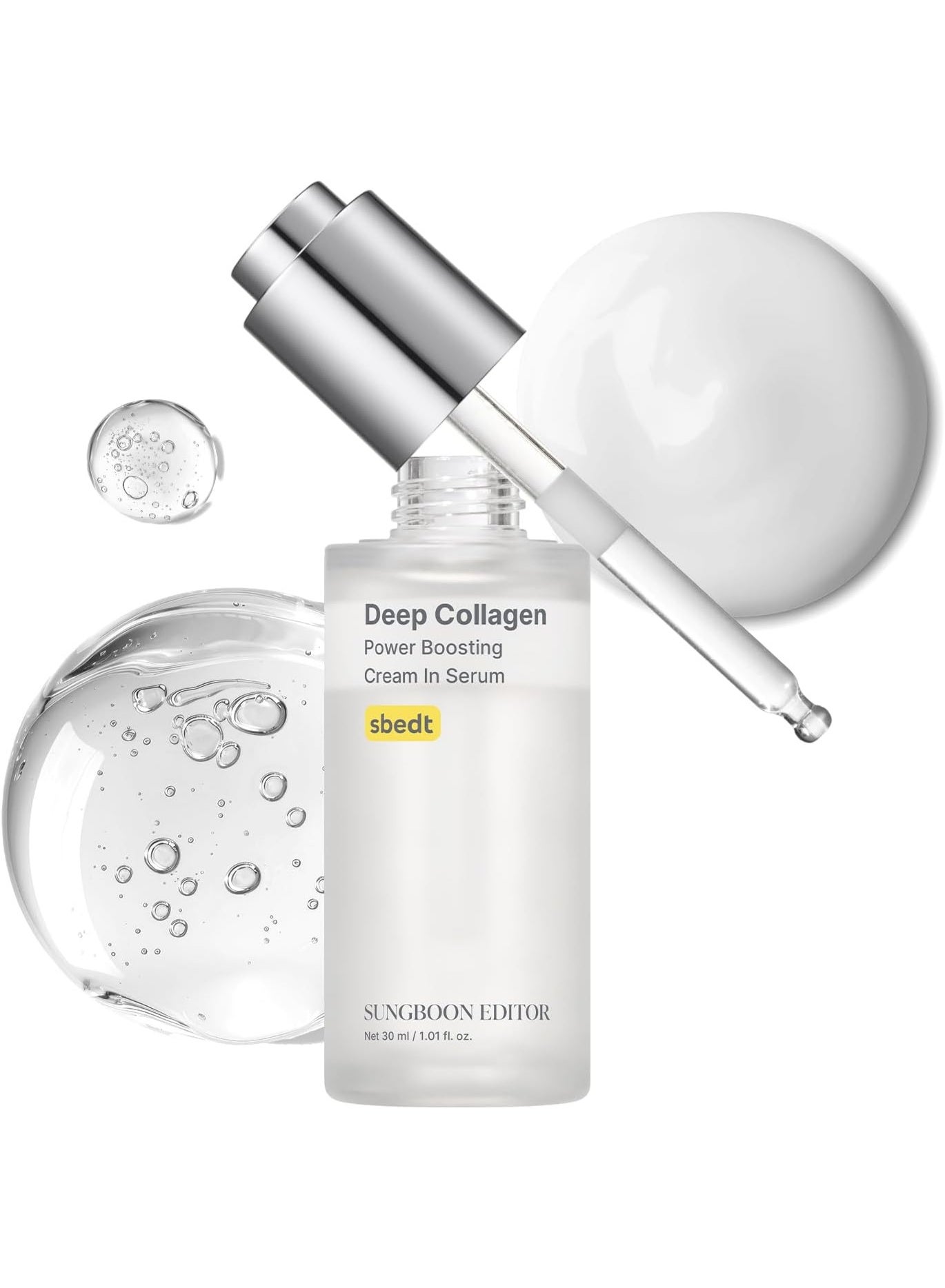 Deep Collagen Antiwrinkle Cream In Serum Elasticity Improvement Firming Anti Aging Facial Ampoule Serum Korean