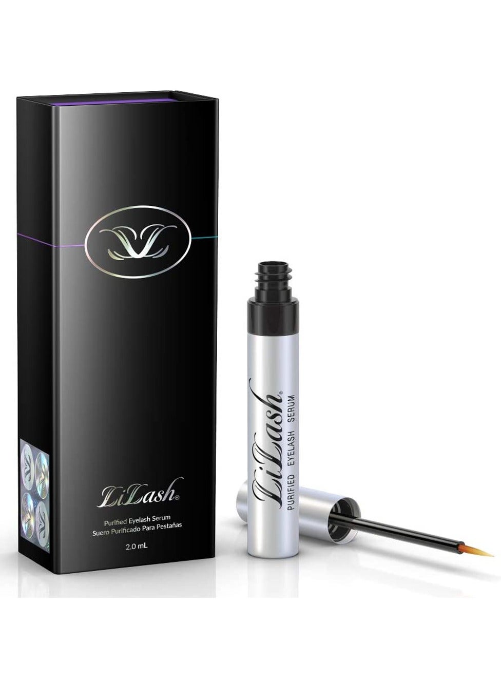 Eyelash Serum Advanced Lash Serum for Longer, Fuller Eyelashes, Enriched with Vitamin C, Promotes Natural Lash Growth & Strength – 2ml (3 Month Supply)