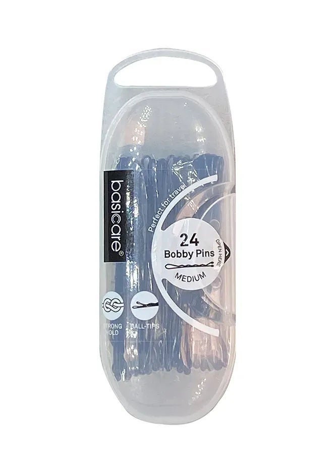 Bobby Pin Medium Black BC3731, 24 Pcs