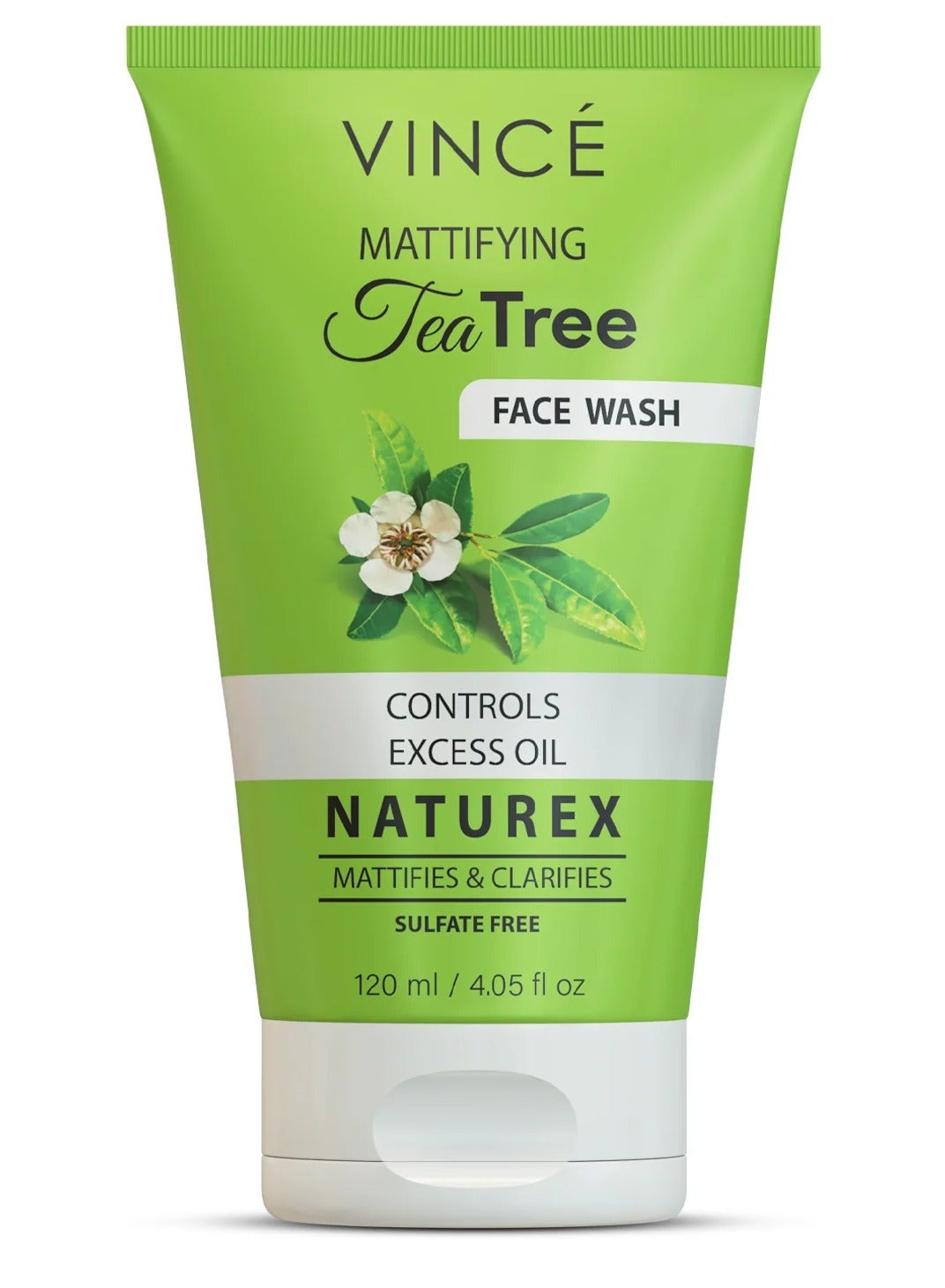 Tea Tree Face Wash – Antibacterial Properties – Clears Acne, Controls Oil, Removes Blemishes, and Purifies Skin – Deep Cleansing for Fresh, Glowing Skin – Sulfate-Free, 120ml