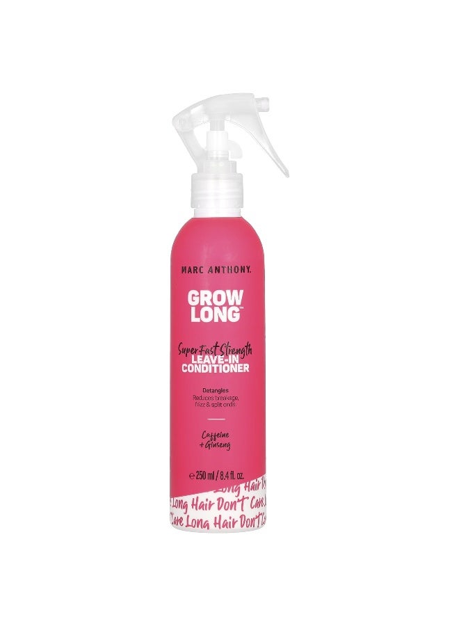 Marc Anthony, Grow Long, Super Fast Strength, Leave-in Conditioner, Caffeine + Ginseng, 8.4 fl oz (250 ml)