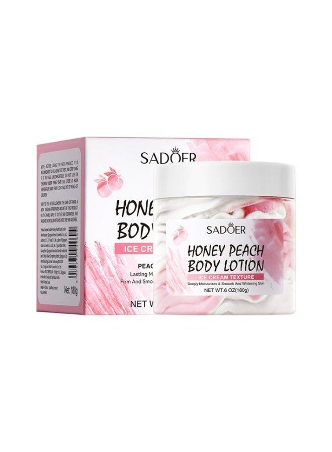Honey Peach Body Lotion Ice Cream Texture 180g