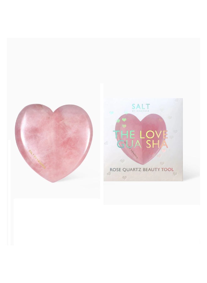 Salt By Hendrix Love Gua Sha Rose Quartz – Deep Contouring for Aging Skin, Heart-Shaped Rose Quartz, Scraping Tool for Wrinkle Relief Single - image 2