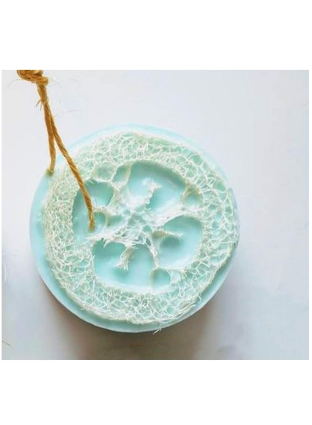 1 Pack Handmade Skin Scrub Exfoliating Soap with Loofah Inside Eco-Friendly, Moisturizing, All Natural Soap with Loofah Built In