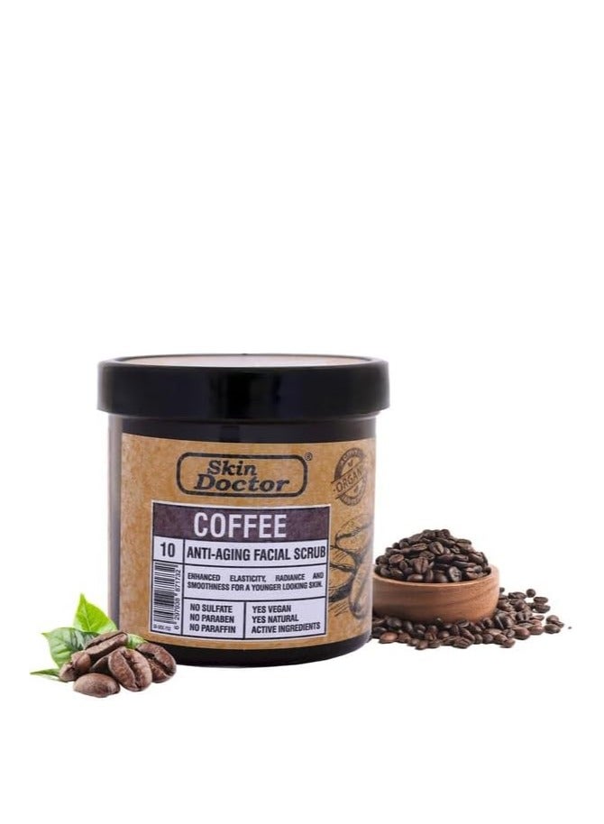 Skin Doctor Coffee Scrub, Natural Exfoliation for Smooth, Radiant Skin | Coffee Extract & Nourishing Oils, Perfect for Men & Women , Deep Cleansing, Brightening, and Hydrating Exfoliator
