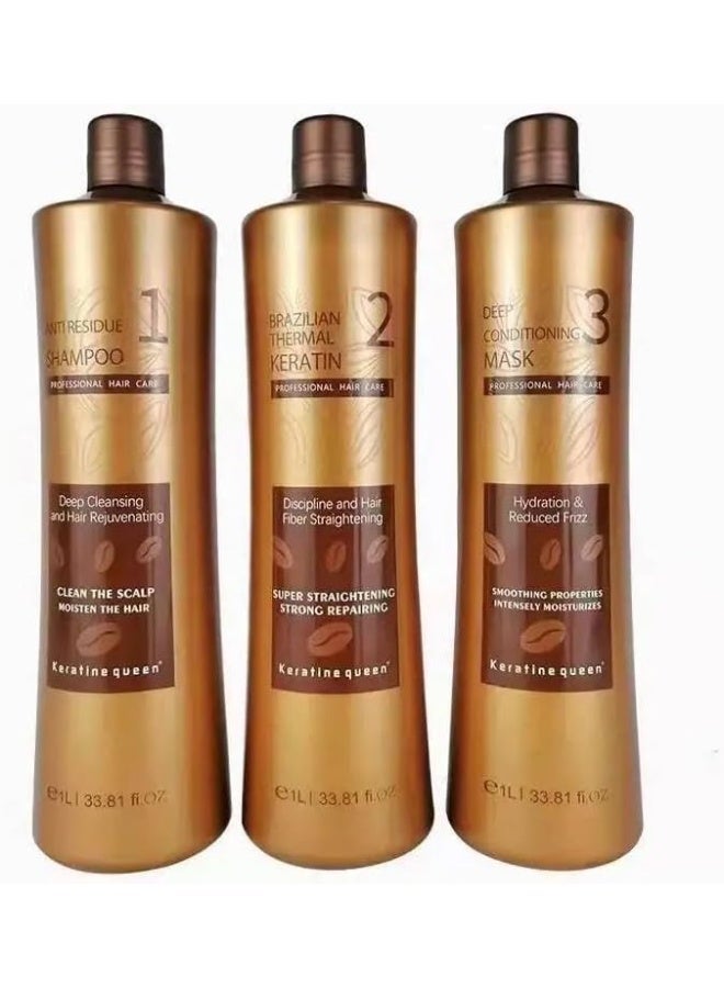 Brazilian Thermal Keratine Set 1 L 3pcs/Set