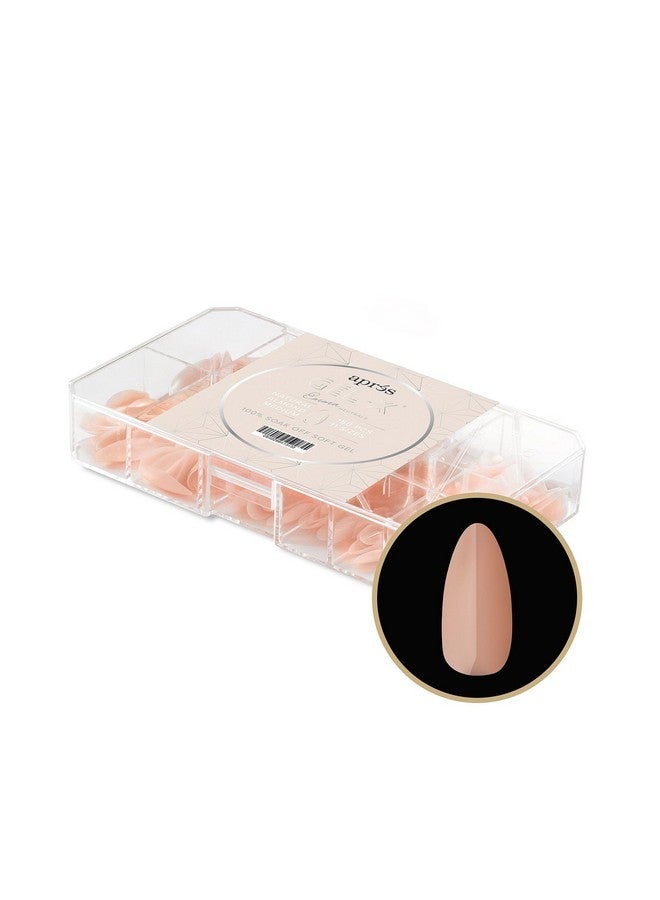 Apres Neutrals Gel X Emma Nail Tips Box, 11 Sizes 00 9, Box of Soft Gel Tips (150 Pieces) (Natural Almond Medium, 150)