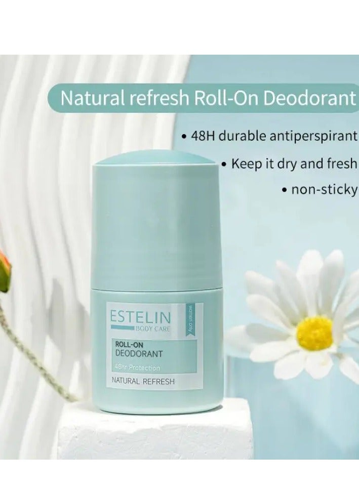 Anti Perspirant Roll On Deodorant Natural Refresh 48Hr Protection 50 ML