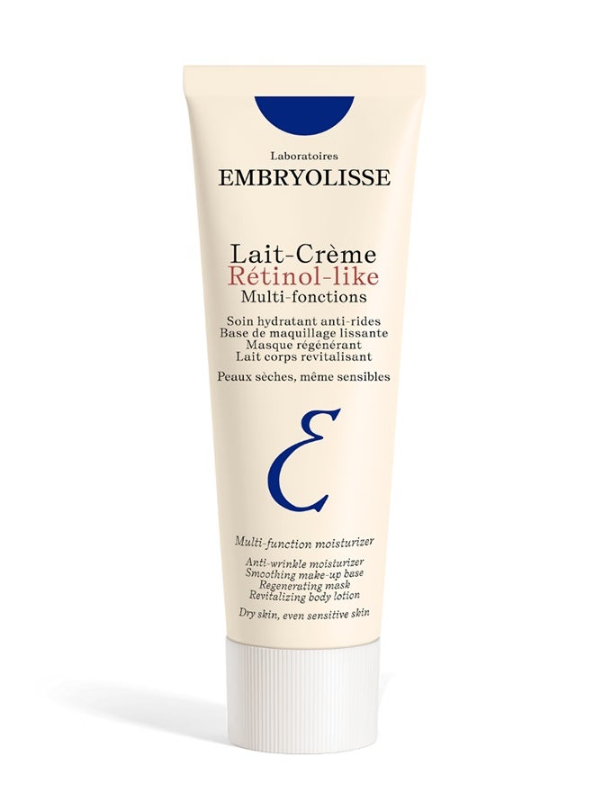 Embryolisse Lait-Crème Retinol-Like Face Cream – Anti-Wrinkle Moisturizer & Night Cream with French Big Clover, Vegan, Suitable for Sensitive Skin 75ml