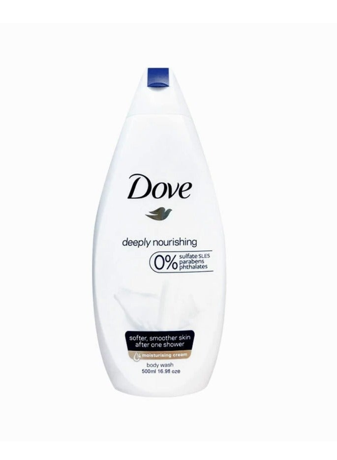 Deeply Nourishing 0% Sulfate SLES Parabens Moisturising Cream Body Wash 500 ML