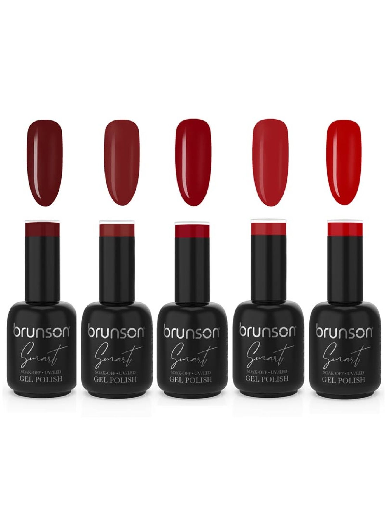 Smart Gel Nail Polish Burgundy Blaze Collections 5pcs BBB01