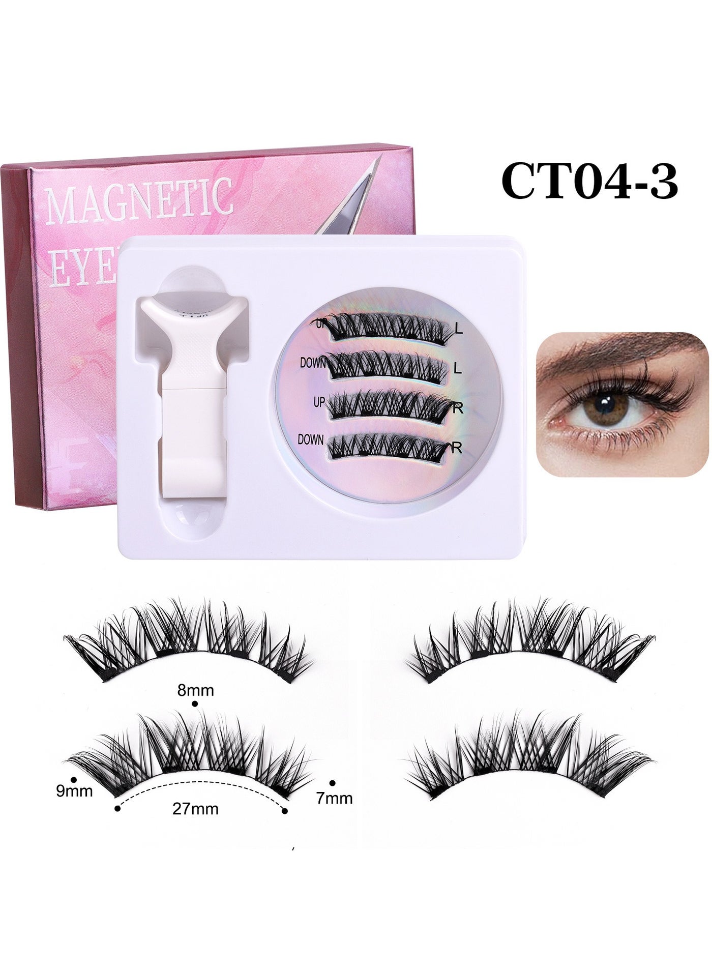 3D Magnetic Eyelashes Black