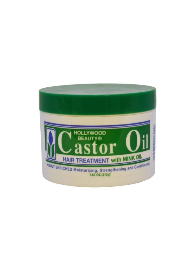 Hollywood Beauty Castor Oil Hair Treatment with Mink Oil, 7.5 Ounce