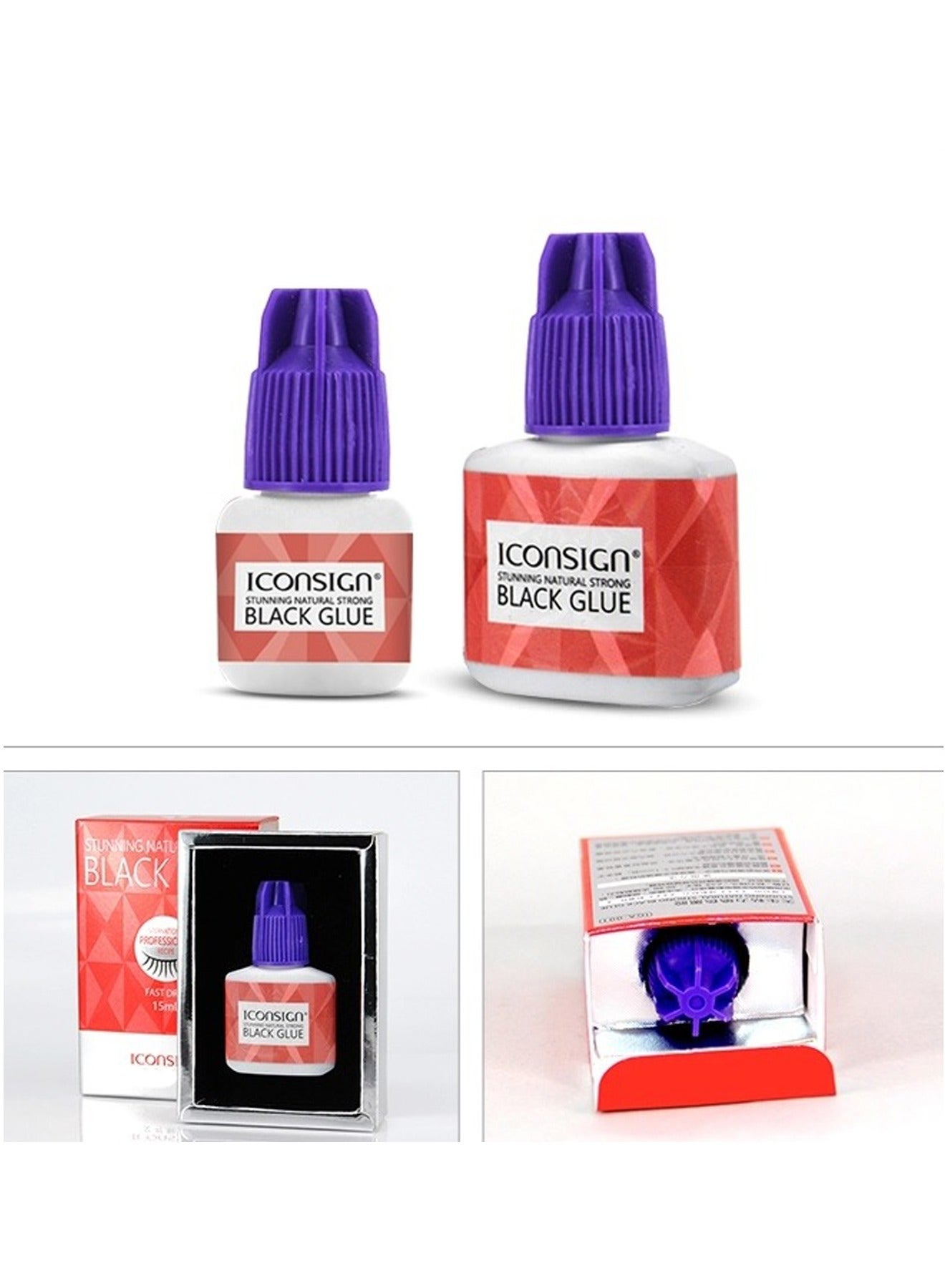 45 Days Long Lasting 5 ml Natural Strong Black Glue For False Eyelash Extensions
