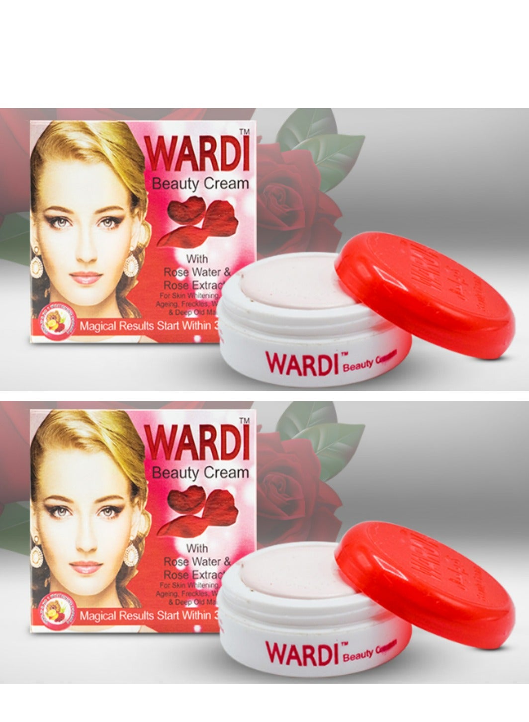 Wardi Beauty Cream With Rose Water And Rose Extracts Magical Results Start Wihin 3 Days