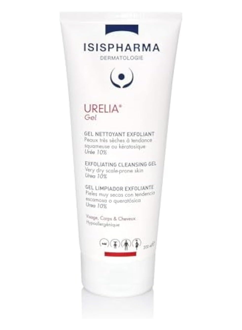 ISIS Pharma Urelia Gel 200ml — Soothing Hydrating Gel for Dry & Rough Skin