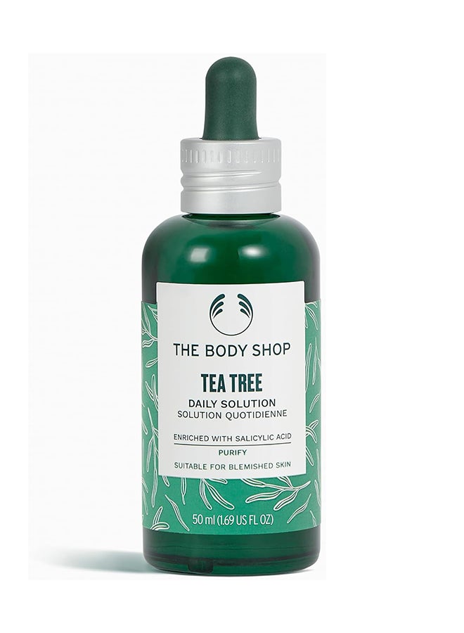 Tea Tree Daily Serum with Salicylic Acid – Lightweight Face Serum for Oily & Blemish-Prone Skin | Purifies, Smooths Rough Texture, Reduces Blemishes | Non-Sticky, Dermatologically Tested, 50ml