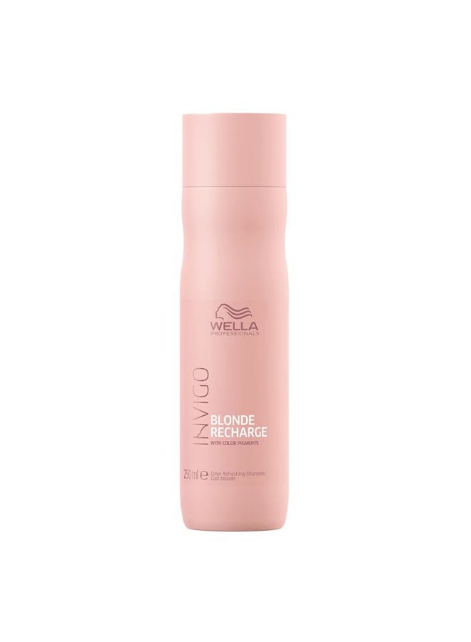 Invigo Blonde Recharge Cool Blonde Shampoo| Refresh and Maintain Blonde Color| Rid Brassiness| 10.1 Fl Oz