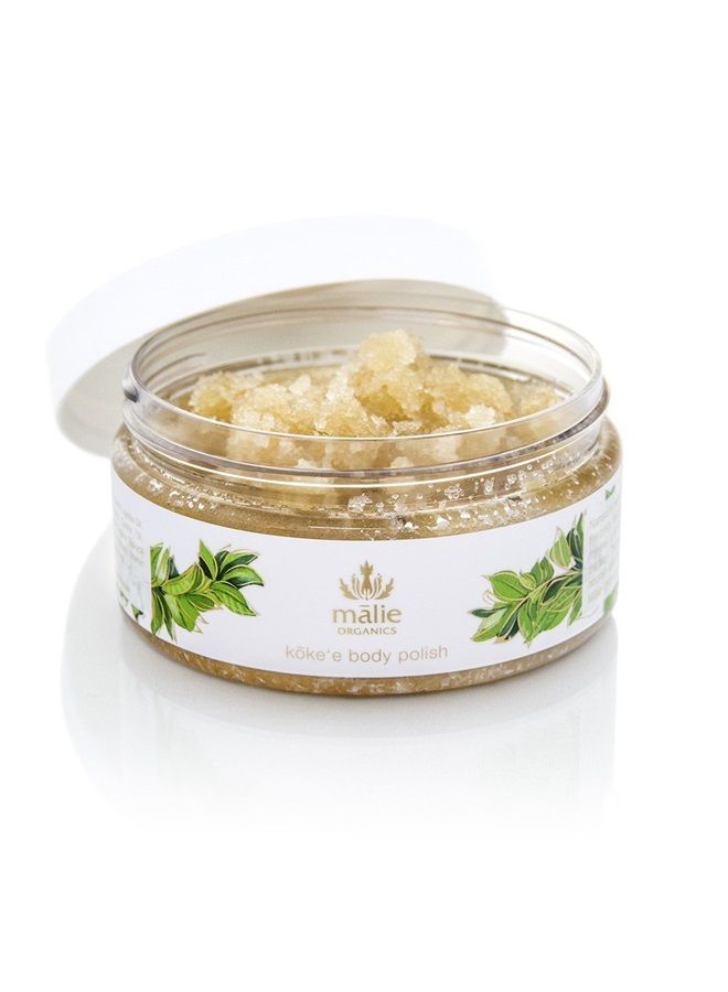 ' Koke'e All Natural Exfoliating Organic Body Polish to Exfoliate, Nourish, Moisturize and Hydrate Your Skin. 8 Fl Oz.