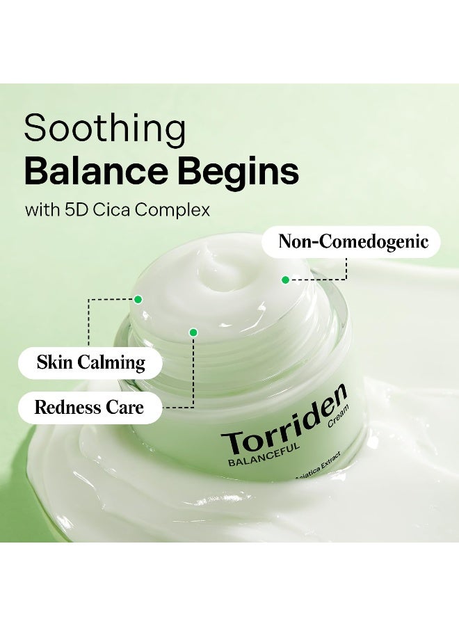 Balanceful Cream 80Ml | Soothing Cica Moisturizer For Oily & Sensitive Skin | Lightweight Gel Cream Hydration, 2.70 Fl Oz - image 2