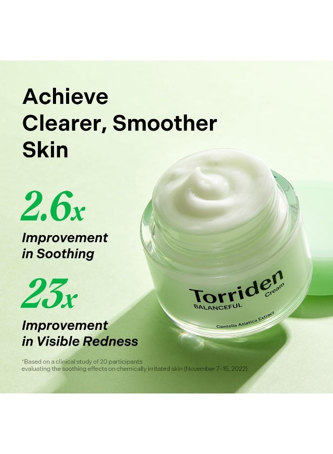 Balanceful Cream 80Ml | Soothing Cica Moisturizer For Oily & Sensitive Skin | Lightweight Gel Cream Hydration, 2.70 Fl Oz - image 5
