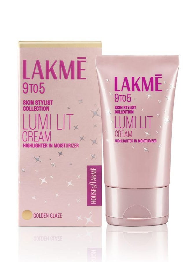 9 To 5 Skin Stylist Collection Lumi Fit Cream 30g | Highlighter In Moisturizer | Golden Glaze
