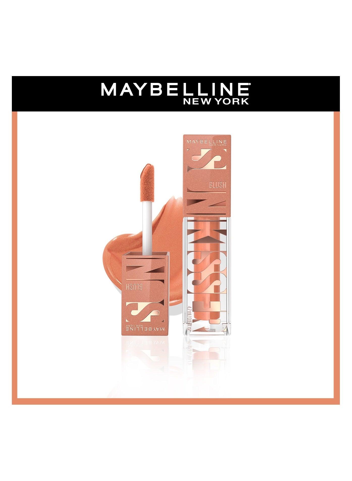 Maybelline New York, Sunkisser Liquid Glow Blush With Vitamin E, 01 Downtown Rush