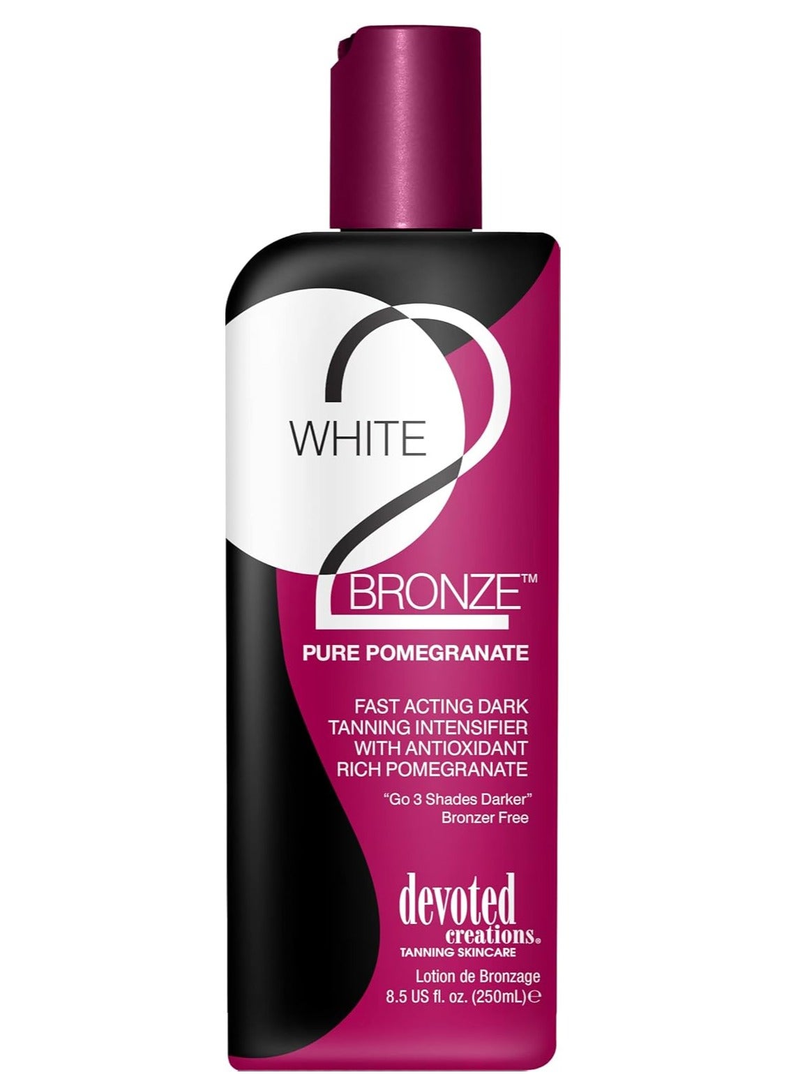 Devoted Creations WHITE 2 BRONZE PURE POMEGRANATE Lotion - 8.5 oz.