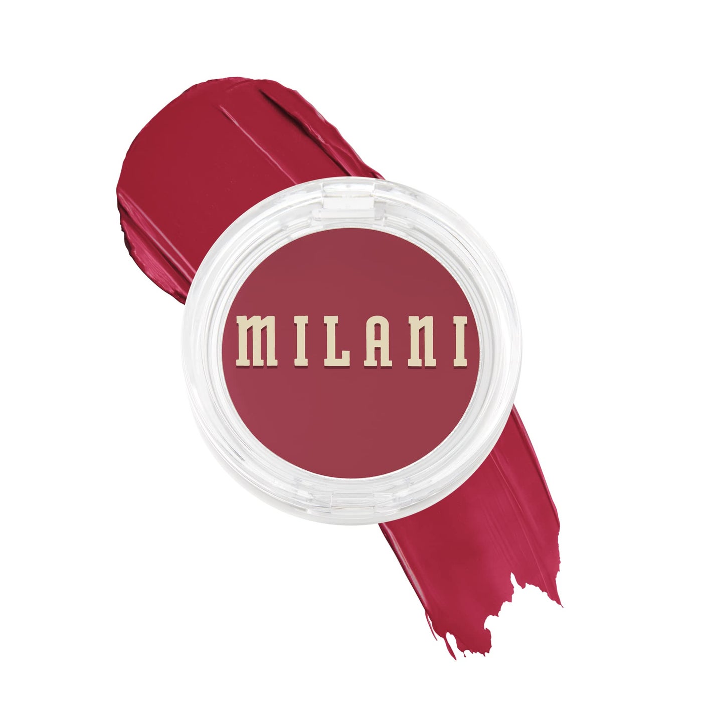 Milani Blush Makeup â€“ Cheek Kiss Cream Blush for Cheeks, Buildable Cream-to-Gel Blusher & Lip Tint, Dewy Natural Color, Hydrating - Merlot Moment