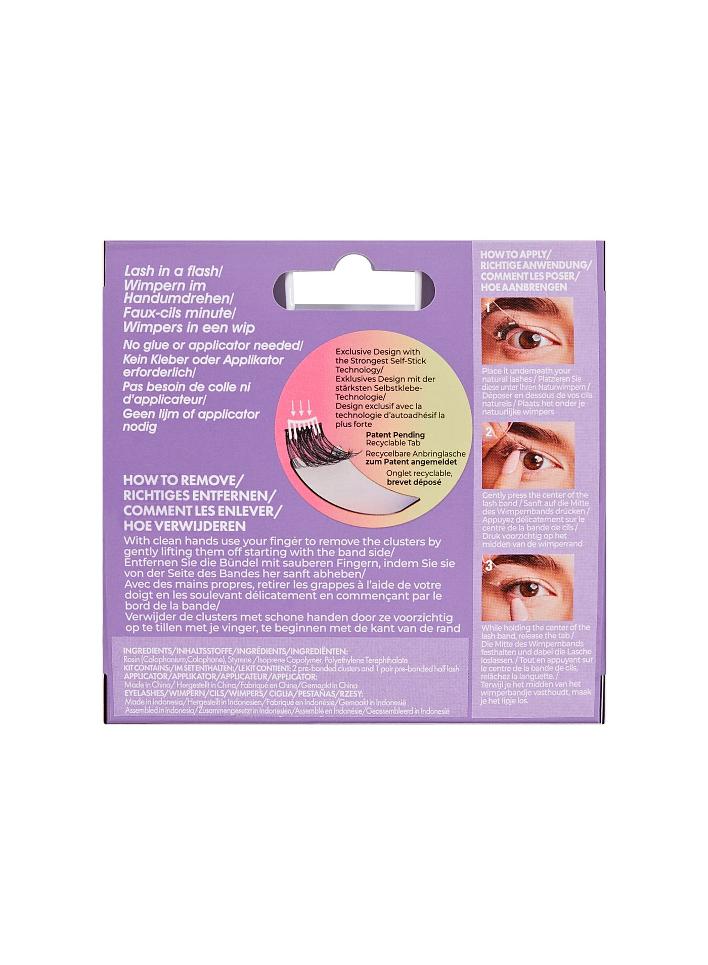 Kiss Impress Press-on Falsies Easy Tab Lashes Classy Natural ILT01C - image 4