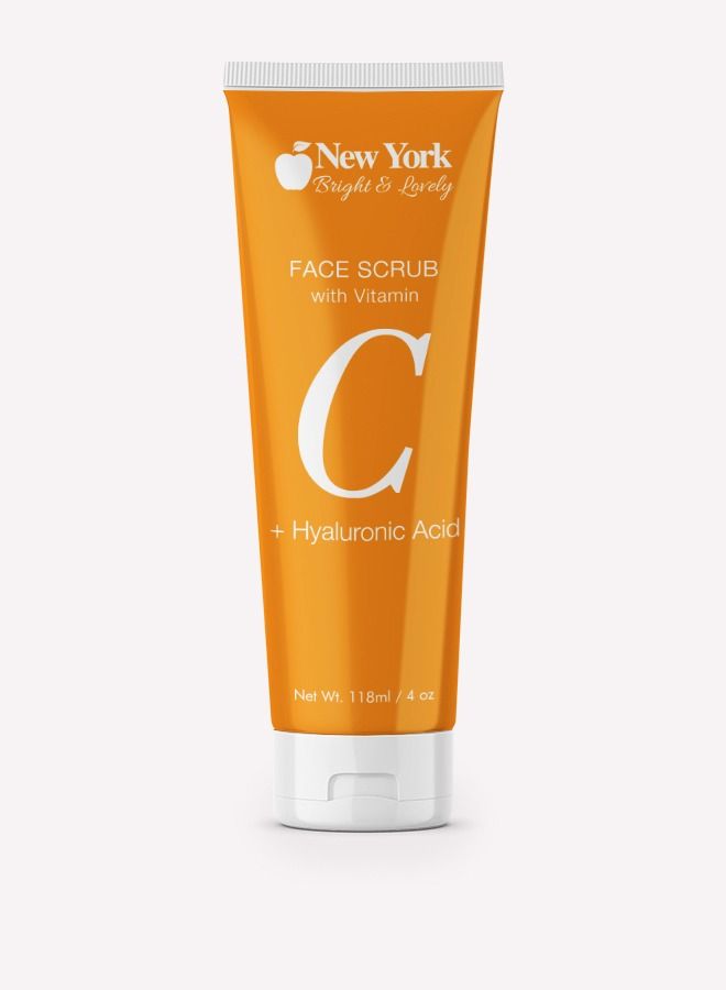 New York Bright & Lovely Face Scrub With Vitamin C + Hyaluronic Acid