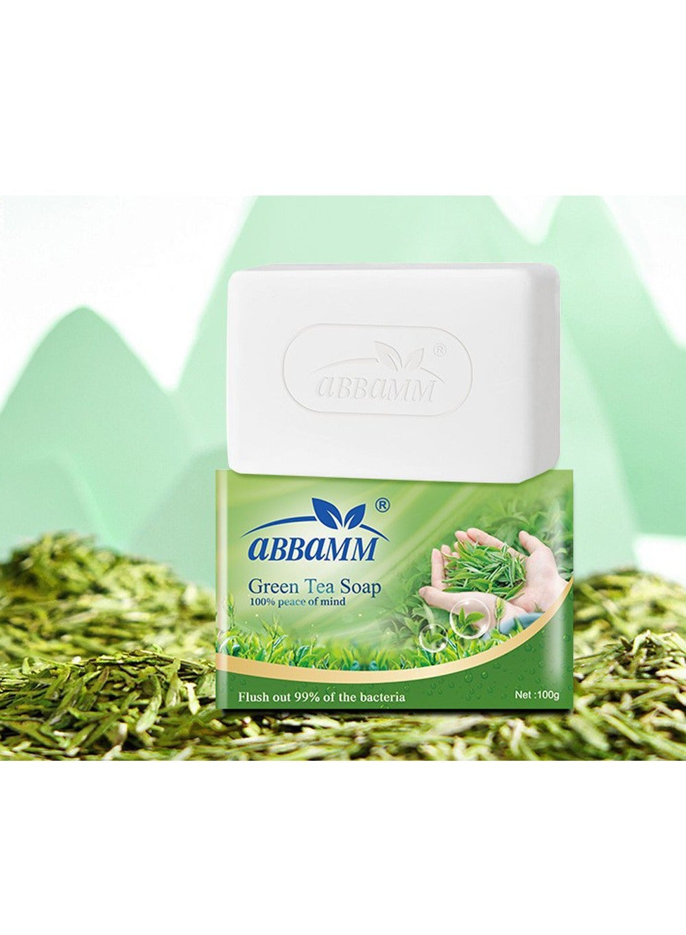 Green Tea Soap Green Tea Fresh,  Stronger Germ Protection & Hygiene, 12 Hour Freshness,Flush out 99%of the bacteria(Pack of 2)