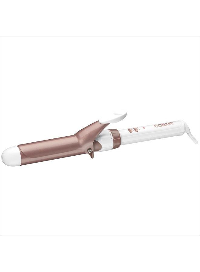 Double Ceramic 1 1/4-Inch Curling Iron, 1 ¼ inch barrel produces loose curls – for use on medium and long hair