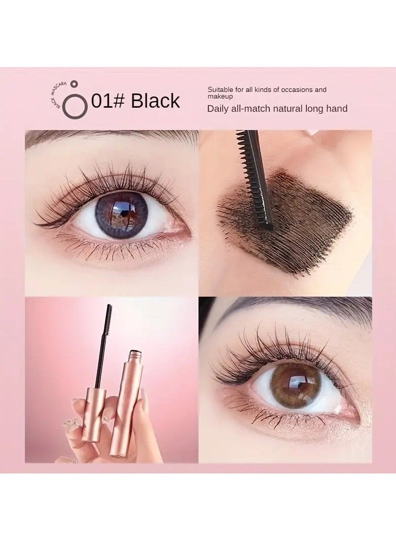 HEYXI Curling Mascara Waterproof Long-Wearing Volumizing Thickening for All Skin Types, Easy Application for Beginners, Mixed Color System BLACK
