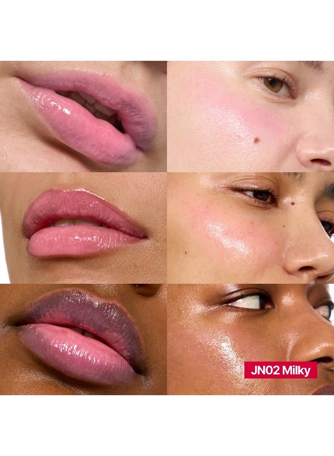 Lip & Cheek Glowy Jelly Pot Milky - image 2