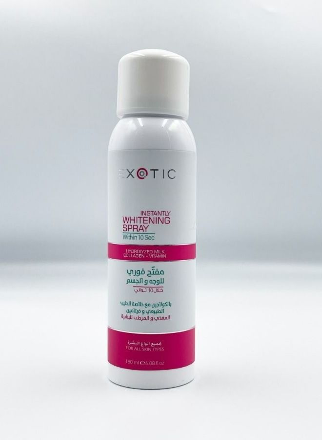 INSTANTLY WHITENING SPRAY WITHIN 10 SEC 180 ML