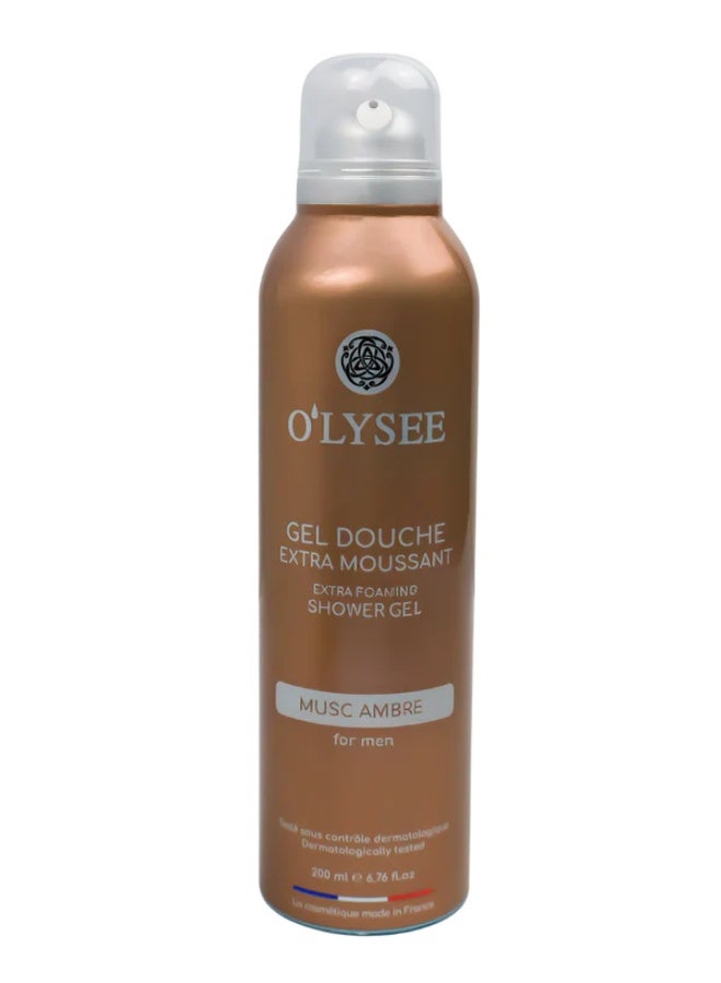 Extra-foaming Shower Gel  – Musk Amber 200ml