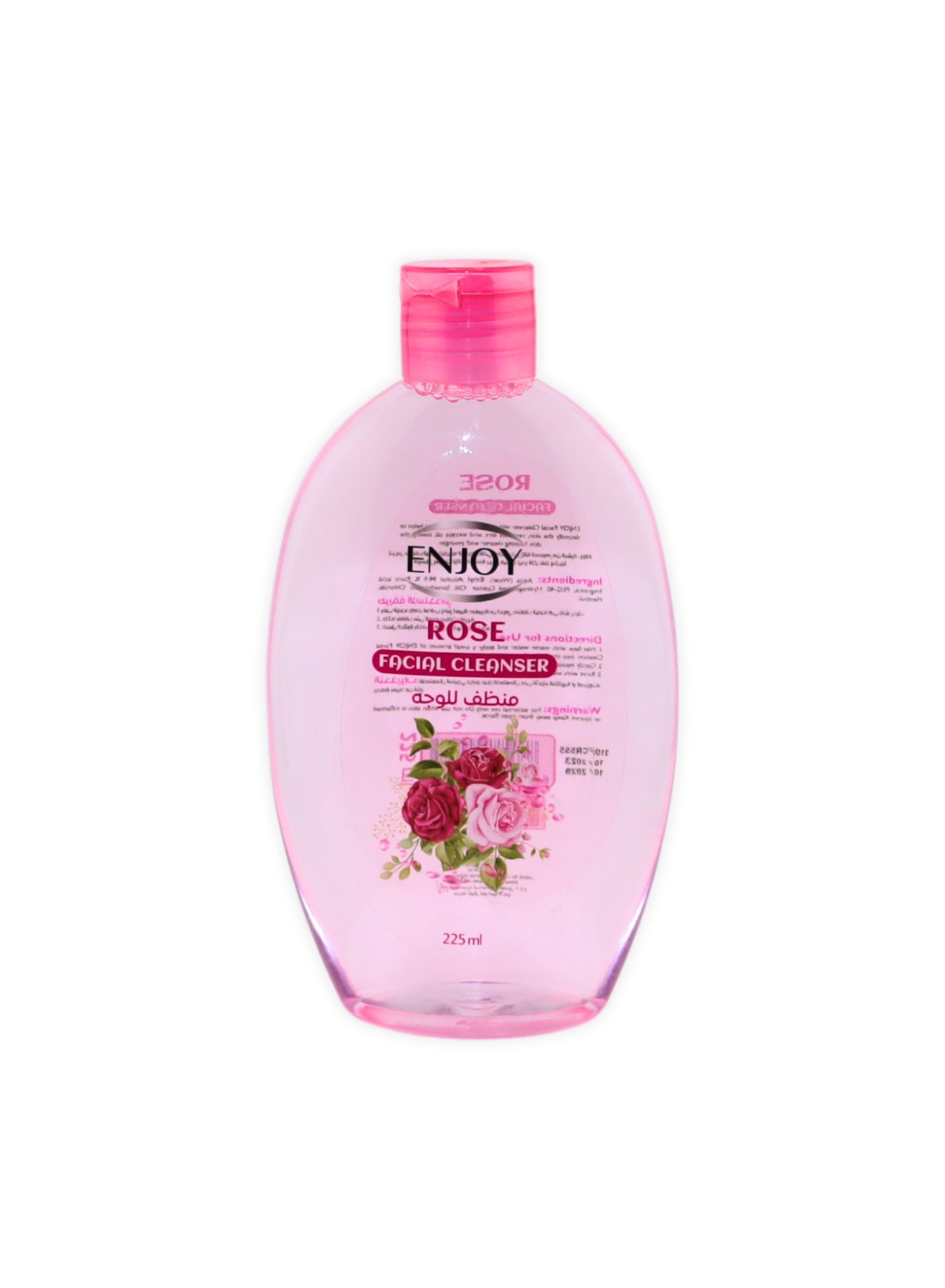 ENJOY Rose Facial Cleanser 225ml – Deep Cleansing & Hydrating | Removes Dirt, Oil & Makeup | Soothing & Antibacterial