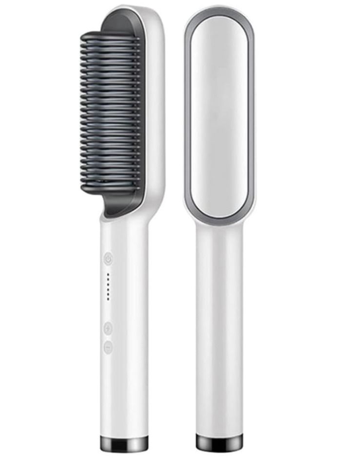 Hair Straightener Brush, Hair Styler for Men and Women Hair Straightening Iron Built with Comb and Anti-Scald, Perfect for Professional Salon at Home Hair Styler