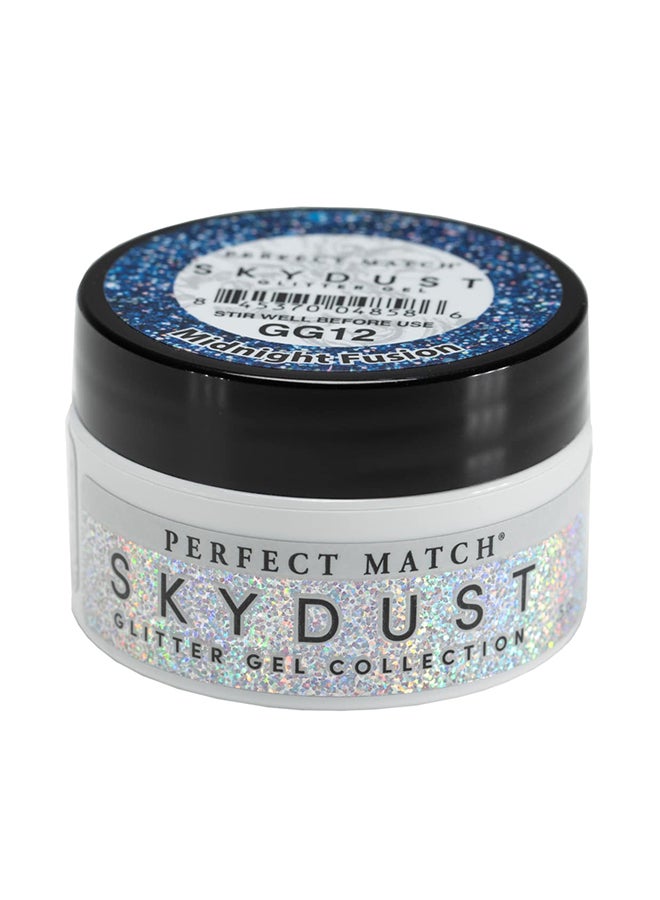 UV And LED Hard Builder Gel For Nail Design Glitter Extension Strengthening Sculpting Molding 0.5oz Midnight Fusion Sky Dust GG12