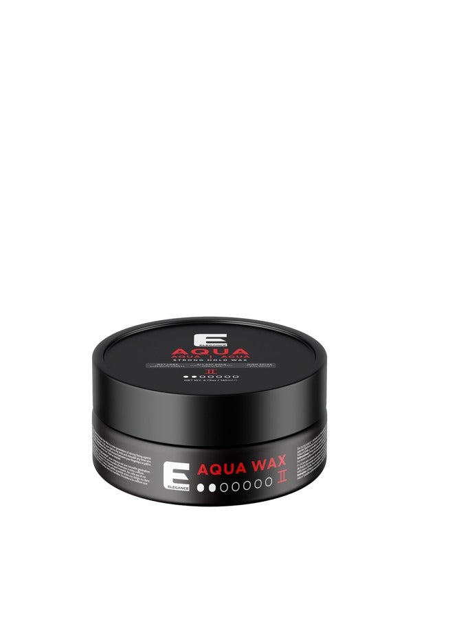 Elegance E Series Aqua Wax Strength 6 Red - 140ml: Strong Hold, Flexible Styling, Residue-Free, No Stickiness