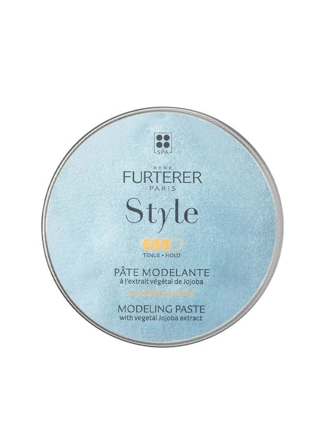 Rene Furterer STYLE Modeling Paste - Sculpts & Texturizes - Flexible Hold - With Moisturizing Jojoba Extract - All Hair Types - Vegan & Silicone-Free - 2.5 fl. oz.