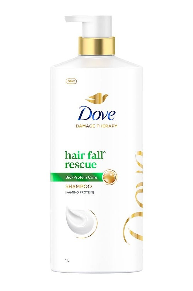 Dove Hair Fall Rescue Shampoo For Damaged Hair Hair Fall Control for Thicker Hair Mild Daily Anti Hair Fall Shampoo for Men Women  1L