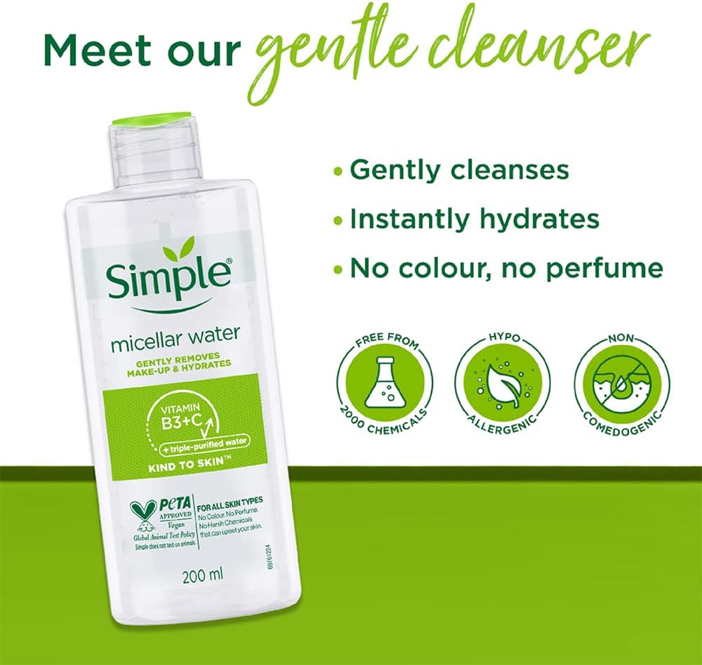 Simple Micellar Cleansing Water, 200ML - image 5