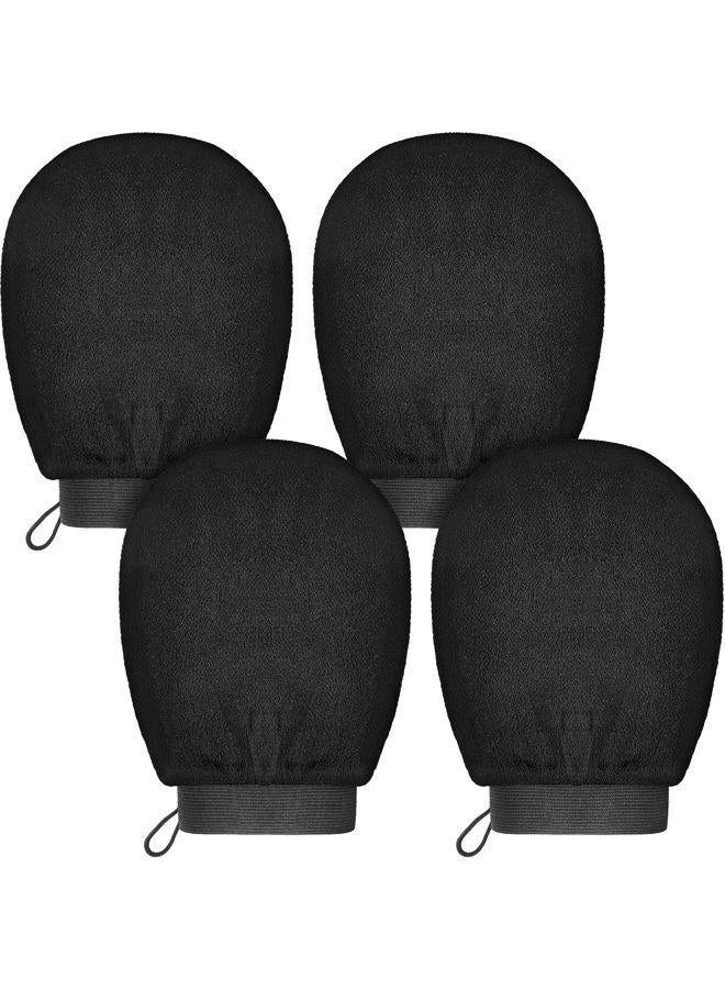 4 Pieces Exfoliating Gloves Korean Exfoliating Mitts Remove Tan Exfoliating Scrubber for Body Visibly Lift Away Dead Skin Exfoliator Scrubber for Women Bath Shower Spa